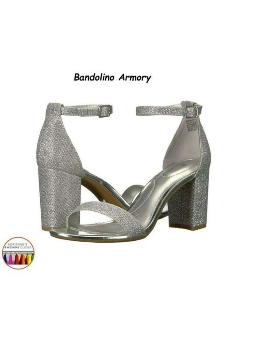 Bandolino Armory Ankle Strap Sandal, Sz 7, NIB